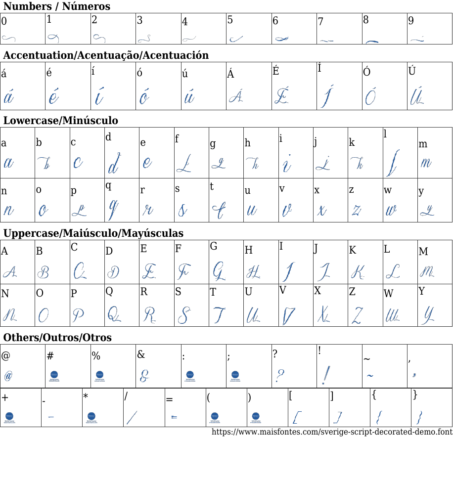 Sverige Script Decorated Demo: Baixar Fonte Grátis | MaisFontes