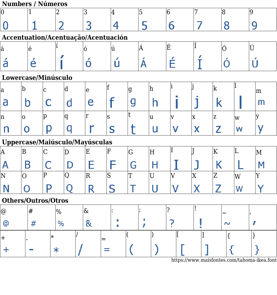 Tahoma IKEA Free Font Download MaisFontes