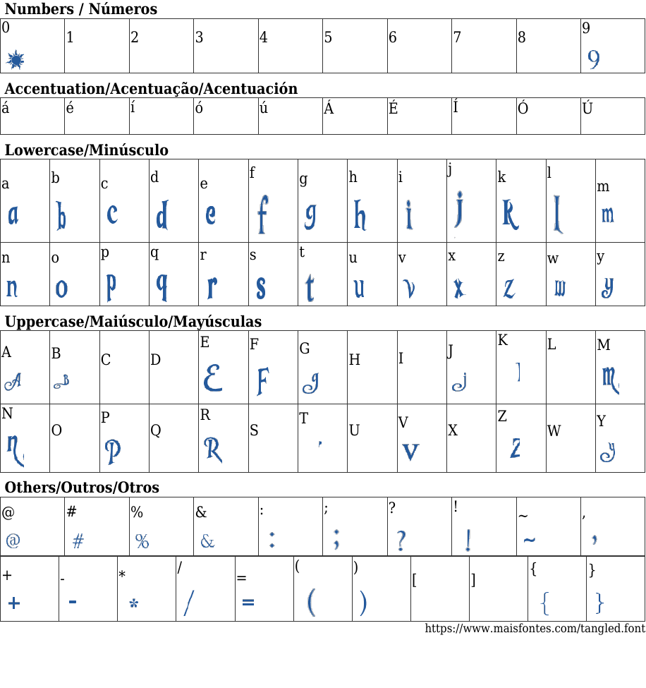 Tangled Movie Free Font Download MaisFontes
