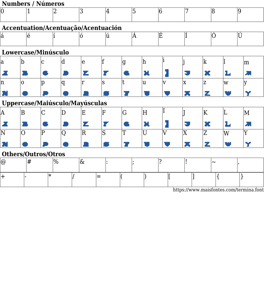 Termina 字体下载 MaisFontes