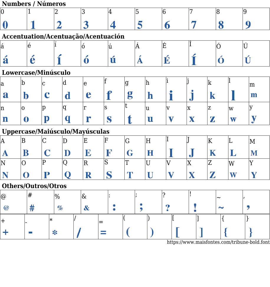 Tribune Bold Free Font Download MaisFontes