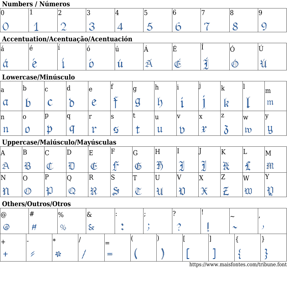 Tribune Free Font Download MaisFontes