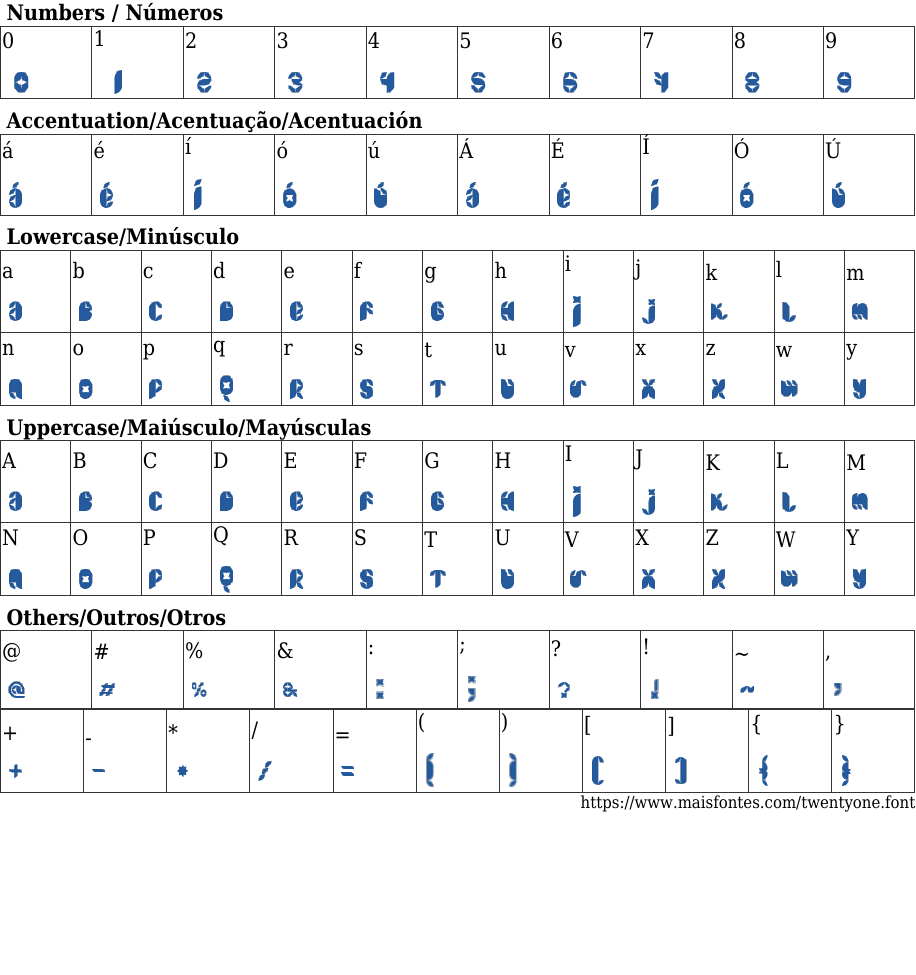 TWenty One: Free Font Download | MaisFontes