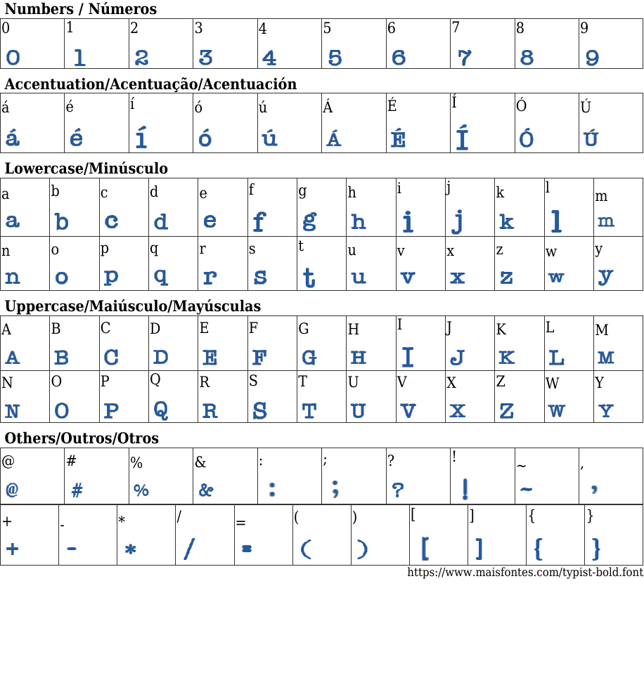 Typist Bold Free Font Download MaisFontes