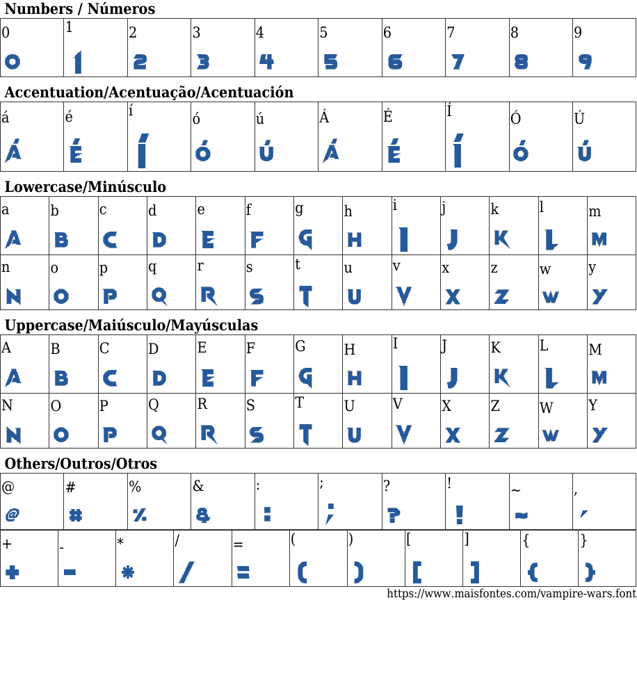 Vampire Wars Free Font Download MaisFontes