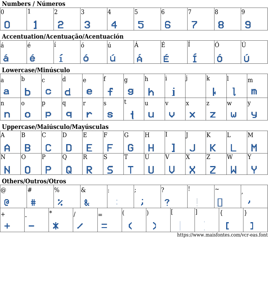 VCR EAS Free Font Download MaisFontes