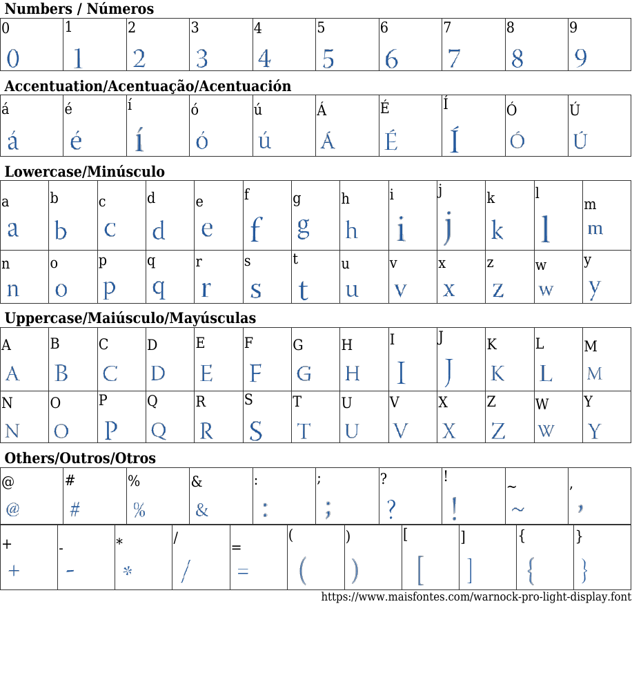 Warnock Pro Display Light Free Font Download MaisFontes