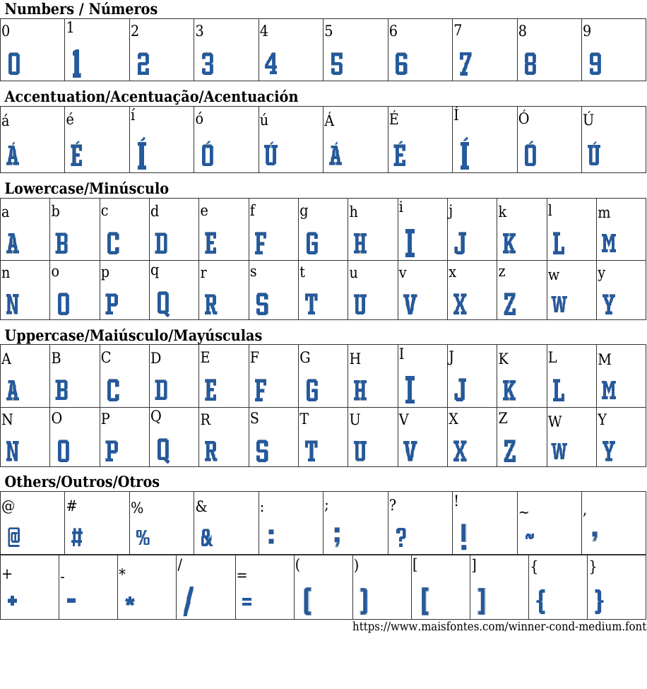 Winner Condensed Medium Free Font Download MaisFontes