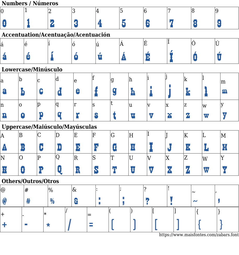 Zabars Free Font Download MaisFontes