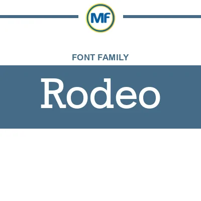 Rodeo Font Family: Download Free | MaisFontes