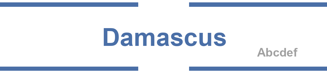 Damascus Regular: Free Font Download | MaisFontes