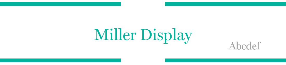 Miller Display: Free Font Download | MaisFontes