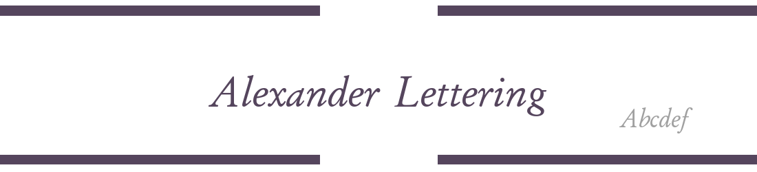 Alexander Lettering: Free Font Download | MaisFontes