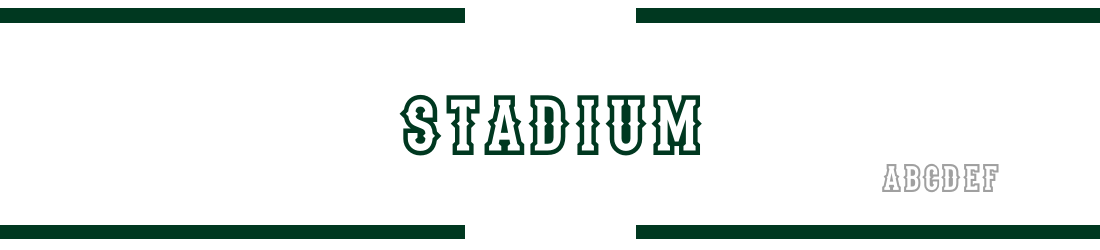 STADIUM DISPLAY CAPS Font: Free Download | MaisFontes
