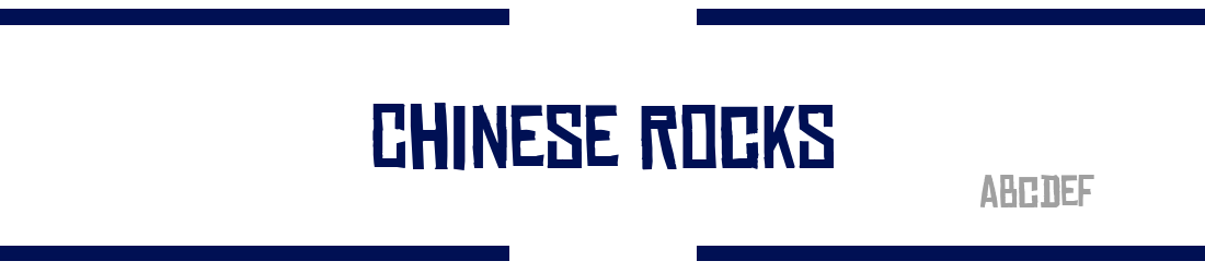 Chinese RocksRg Regular: Free Font Download | MaisFontes