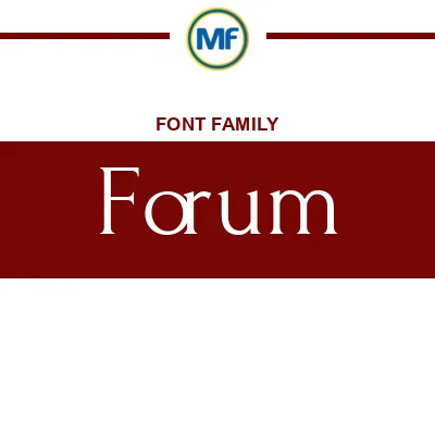 Download Forum Fonts (Google Fonts) | MaisFontes