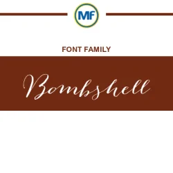 Bombshell Script: Free Font Download | MaisFontes
