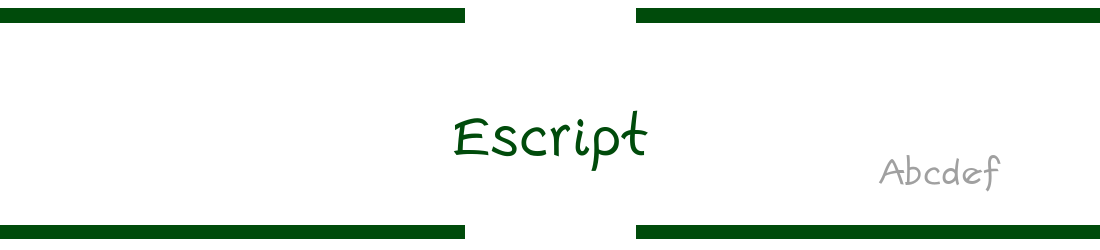 Download Escript Fonts | MaisFontes