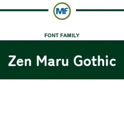 Zen Maru Gothic Bold Font: Free Download | MaisFontes