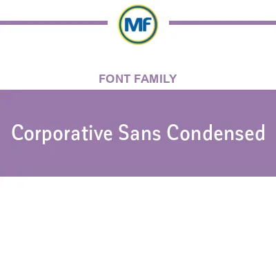 Corporative Sans Condensed Font Family: Download Free MaisFontes