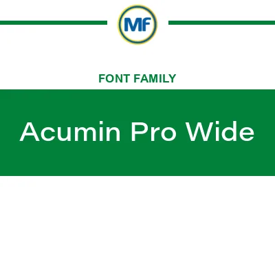 Acumin Pro Wide Font Family: Download Free MaisFontes Acumin Pro Wide Font Family: Download Free MaisFontes