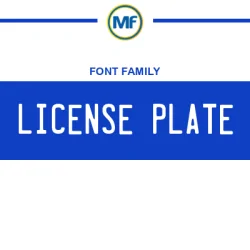 License Plate: Free Font Download | MaisFontes