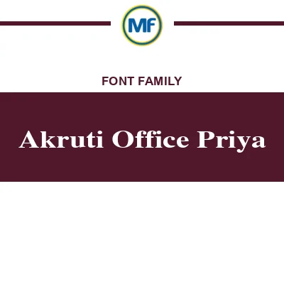 Akruti Office Priya Font Family: Download Free MaisFontes