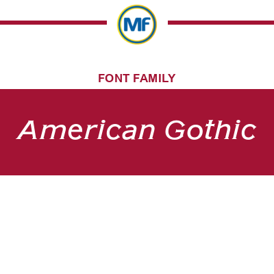 American Gothic Font Family: Download Free | MaisFontes