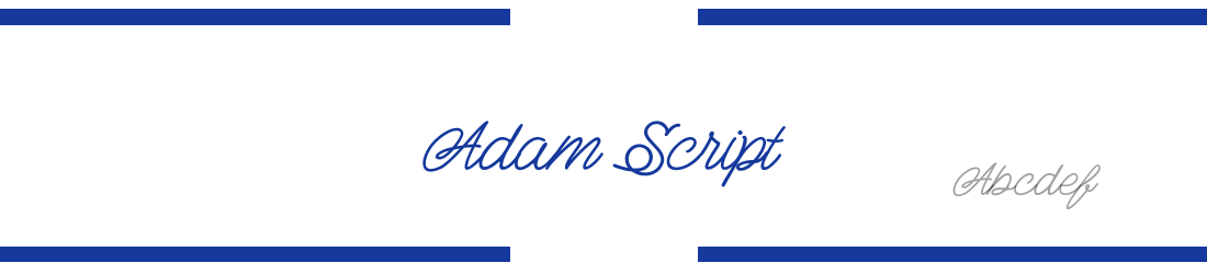 Adam Script Font: Free Download | MaisFontes