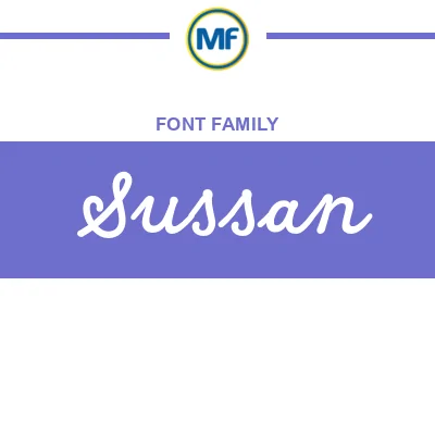 Download Sussan Fonts MaisFontes