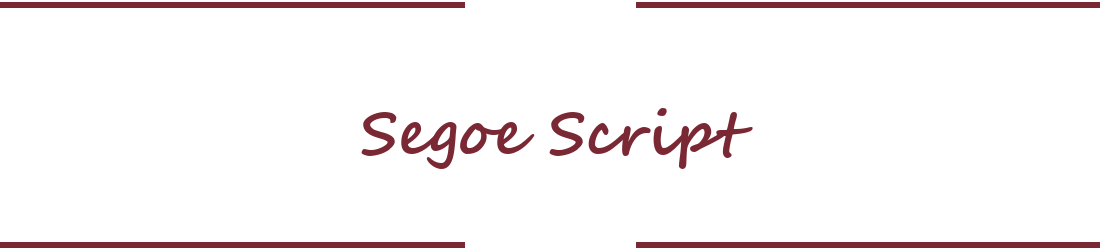 Segoe Script: Baixar Fonte Grátis | MaisFontes