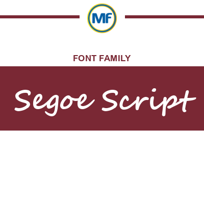 Segoe Script Font Family: Download Free | MaisFontes