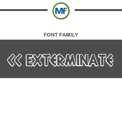 CC Exterminate Font Family: Download Free | MaisFontes