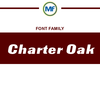 Charter Oak Font Family Download Free MaisFontes