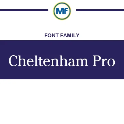 Cheltenham Pro Font Family: Download Free MaisFontes