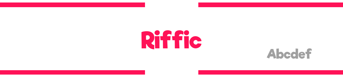 Riffic Free Bold: Free Font Download MaisFontes