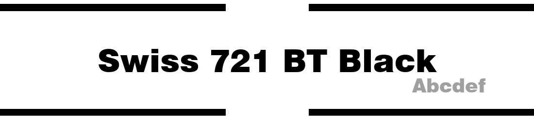 Swiss 721 BT Black: Descargar Fuente Gratis | MaisFontes