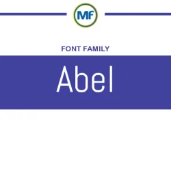 Abel Regular Font: Free Download | MaisFontes