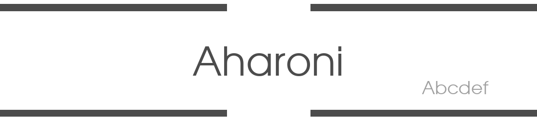 Aharoni Bold Font: Free Download | MaisFontes
