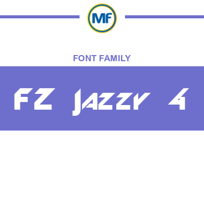 FZ Jazzy 4 Font Family: Download Free MaisFontes
