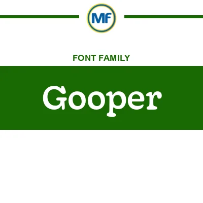 Gooper Font Family: Free Download | MaisFontes