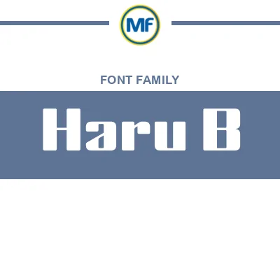 Haru B Font Family: Free Download | MaisFontes