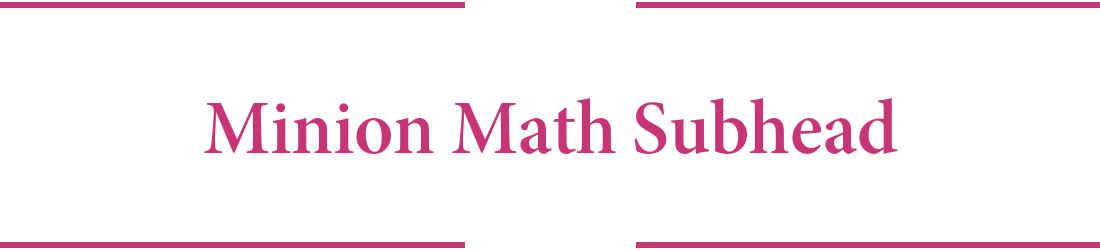 Minion Math Subhead Bold: Free Font Download | MaisFontes