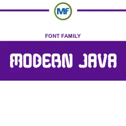 Modern Java: Free Font Download | MaisFontes