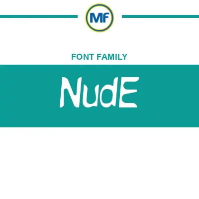 NudE Font Family: Free Download MaisFontes