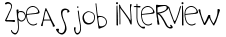 2peas job interview Font: Free Download | MaisFontes