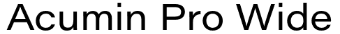 Acumin Pro Wide Font Family: Free Download MaisFontes
