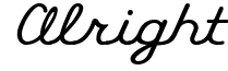 Alright Font: Free Download | MaisFontes