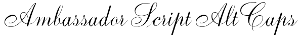 Ambassador Script Font: Free Download | MaisFontes