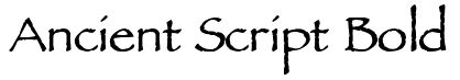 Ancient Script Bold Font: Free Download | MaisFontes